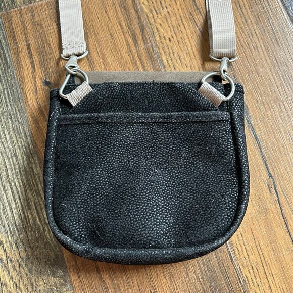 Haiku by Sharon Eisenhauer Crossbody Bag Black Brown Embroidered Small Purse - Picture 7 of 7